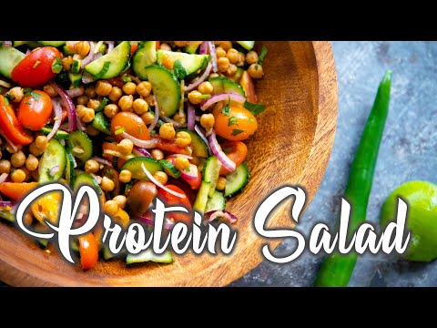 Protein salad, Recipes for weight loss, chickpea salad !