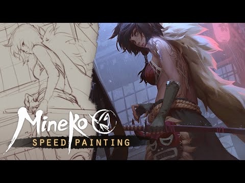 Mineko: Raid 2 - speed painting (Time-lapse)