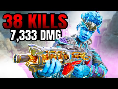 38 Kills 7,333 Damage Bangalore Gameplay - Apex legends + Controller