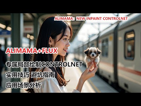 阿里ControlNet Inpaint模型，Flux模型也能精准绘制！Flux Inpainting with Alibaba's ControlNet Inpaint Model