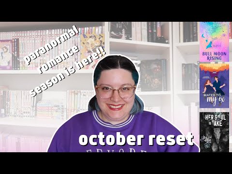 so much pararnomal, tackling romantasy tbr and manga plans | october reset