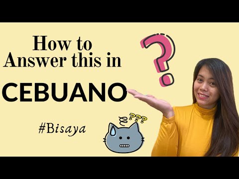 How to answer series 1 How to answer this in Cebuano