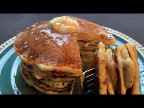 Buttermilk Pancakes with Bacon Inside