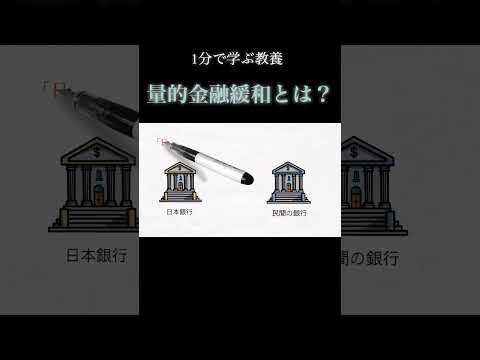 【1分で教養】量的緩和政策とは？？ #解説 #経済 #投資