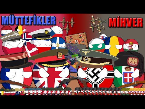 İkinci Dünya Savaşı Ülke Topları BÖLÜM 1 - Second World War Countryballs PART 1