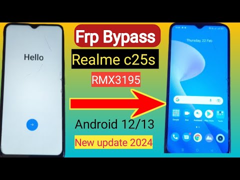 All Realme frp bypass|Realme c25s frp bypass|Realme RMX3195 frp bypass android 12