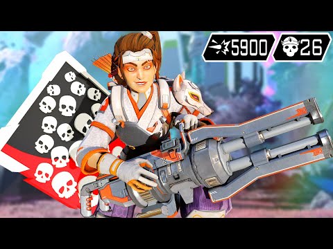 RAMPART 26 KILLS & 5900 DAMAGE THE ENDING WAS FUNNY (Apex Legends Gameplay)