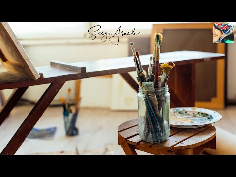 Relaxing ASMR Art Session: Create Stunning Abstract Landscapes and Flowers and more!