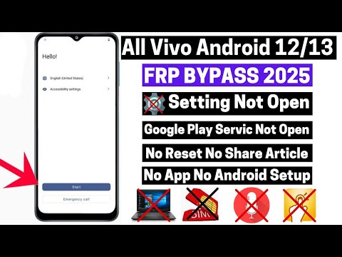 All Vivo FRP Bypass Android 12-13 Without Pc  | ❌Setting Not Open ❌No Share❌No Apk |👉 New Trick 2025