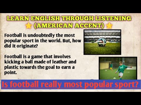 Learn english through story, ⭐level 2⭐ (football/soccer), english listening practice, read the subs.