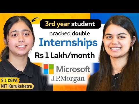 How this student got double Internship offers at Microsoft & JP Morgan - Interview lessons