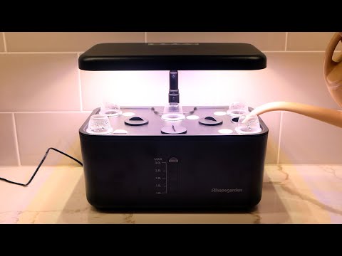 Ahopegarden Indoor Smart Planter Semi-automatic Countertop Mini Hydroponic System Setup and Review