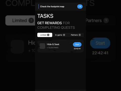 Paws Hide & Seek New Task | How To Claim Paws Points #shorts #pawsairdrop #paws