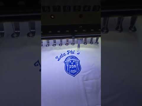 Zeta Phi Beta embroidered button ups