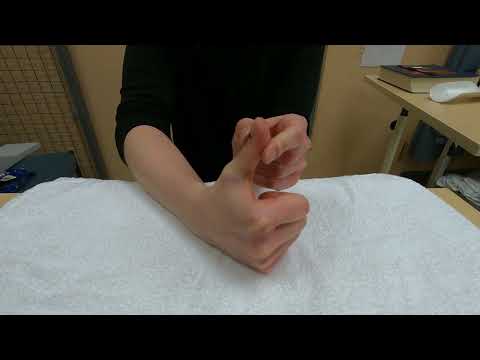 Hand injury exercise 12: Active thumb isolated end joint bending and straightening