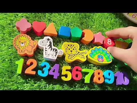 Best Learn Shapes, Numbers 1 to 10, 12345678910, Counting 1 to 10 with Animal Puzzles, puzzle game