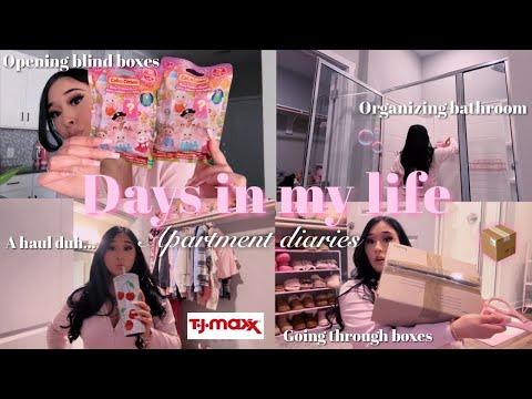 VLOG ♡: calico critters, running errands, unpacking, haul, opening boxes, & online purse shopping