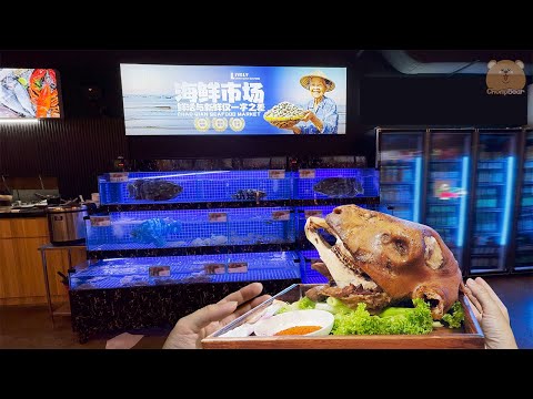 Extreme Chinese Food & Rare sea creature | Chao Qian Seafood & BBQ