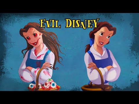 Evil Beauty 🤫 Twisted Disney tutorial #art #disney #creative