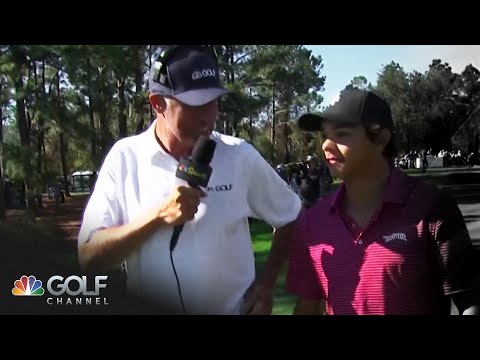 Charlie Woods discusses his first-ever hole-in-one at PNC Championship | Golf Channel