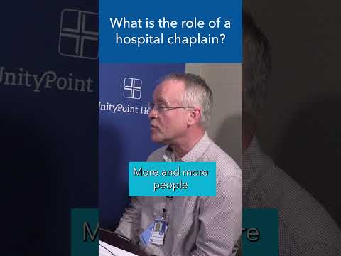 What is the role of a hospital chaplain? #shorts