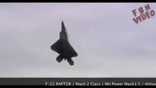 F22 high rate climb.