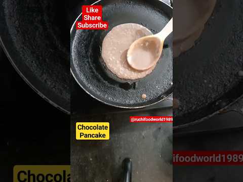 chocolate pancake l pancake making ..#pancake #pancakemaking #viral #youtubeshorts #shorts #sweet