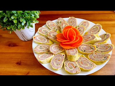 過年菜 花开富贵金丝卷 Chinese New Year Recipes/계란 미트로프/卵ミートローフ