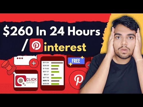 Pinterest $260/Day 100% FREE! | Affiliate Marketing Using Pinterest 2024 (Hindi)