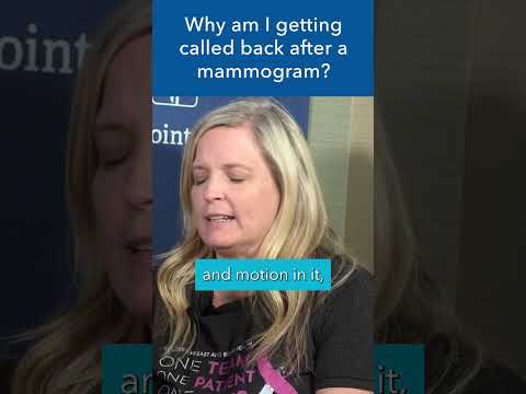 Why am I getting called back after a mammogram? #shorts