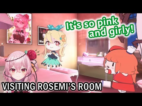 Pomu and Kiara visit Rosemi's room in NijiExpress 【NIJISANJI EN, Hololive English】