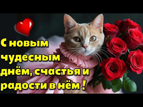 🌞☕Самого доброго осеннего  утра!🍁Благословенного дня!💗Красивая музыкальная открытка