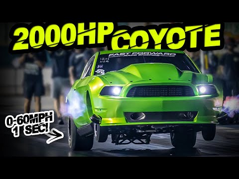 2000HP "Snot Rocket V2" - Fastest Coyote Mustang EVER! (213MPH in 6 Seconds on a STOCK Cast Block)