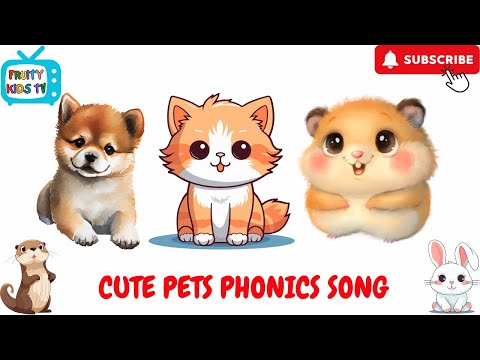 Sing & Learn About Pets Fun Phonics Songs for Kids! | ABC Song | Cute Pets for Babies and Toddlers