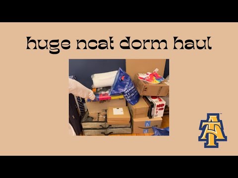 huge ncat freshman dorm haul | #ncat26 #ncat