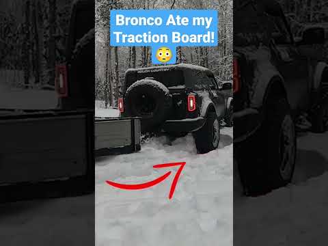 Ford BRONCO Eats my Traction Board 🐎😲💥 #shorts #fordbronco #overlanding