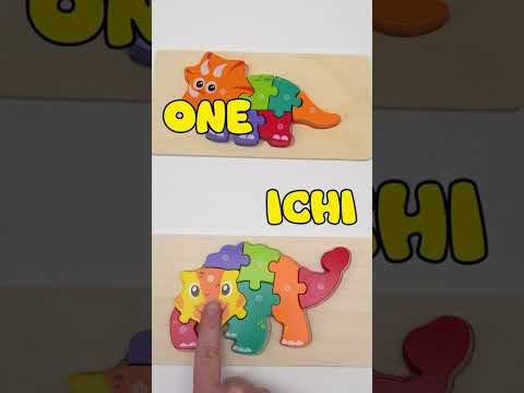 Learn Counting in Japanese with Cute Dinosaur Puzzles