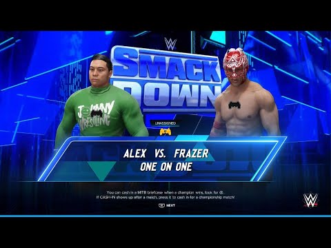 AWA knockdown live WWE 2K24: Alex vs Frazer. No1 contender match