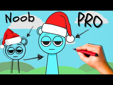 How to Draw SKY as Santa Claus 🎅 | Christmas Art for Kids with INCREDIBOX SPRUNKI!