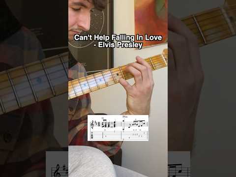 TABs available now! 🎸🎼🔥 #guitar #guitartabs #canthelpfallinginlove #guitarcover #guitarchords