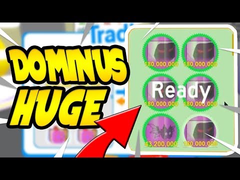 WE GOT GIFTED 4 DOMINUS HUGE 180 MILLION RATED IN ROBLOX PET SIMULATOR!