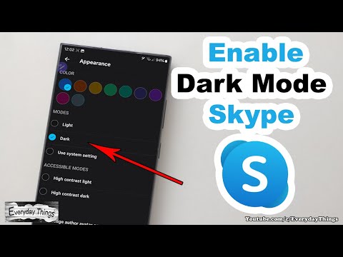 How to Enable Dark Mode in Skype