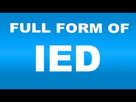 Full Form of IED | What is IED Full Form | IED Abbreviation