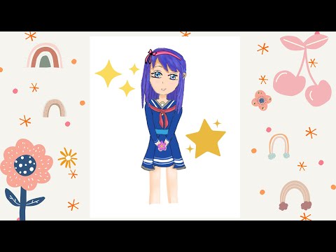 How to draw cute manga/anime girl