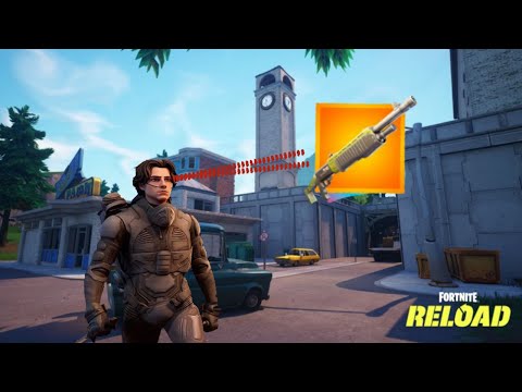 Fortnite Reload GOLD SPAZ gameplay (Streamer LUCK My First Chest)