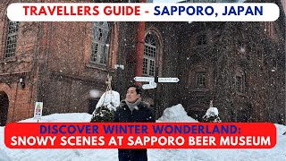 Snowy Scenes in Sapporo Beer Museum in Hokkaido