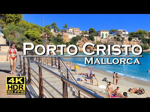 Porto Cristo Mallorca , Spain 4K 60fps HDR (UHD) Dolby Atmos 💖 The best places 👀 Walking Tour