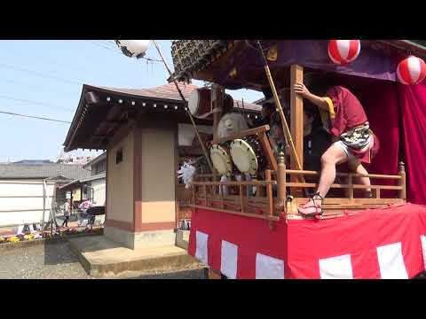 谷野 蔵主神社例大祭(本宮)トラック山車