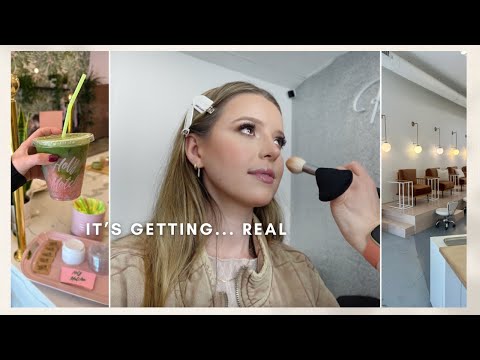 VLOG: my wedding hair/makeup trial and TIME TO BUCKLE UP IT IS GETTING SERIOUS