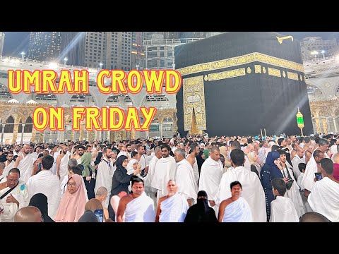 Umrah crowd on Friday #umrah #kaaba #masjidalharam #makkah #vlog